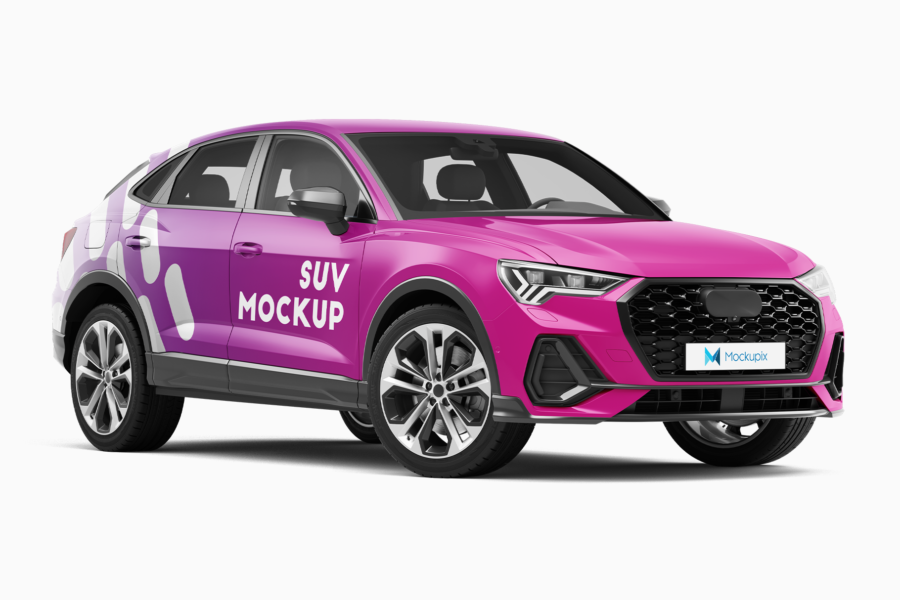 audi q3 suv mockup