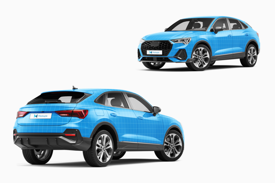 audi q3 suv mockup