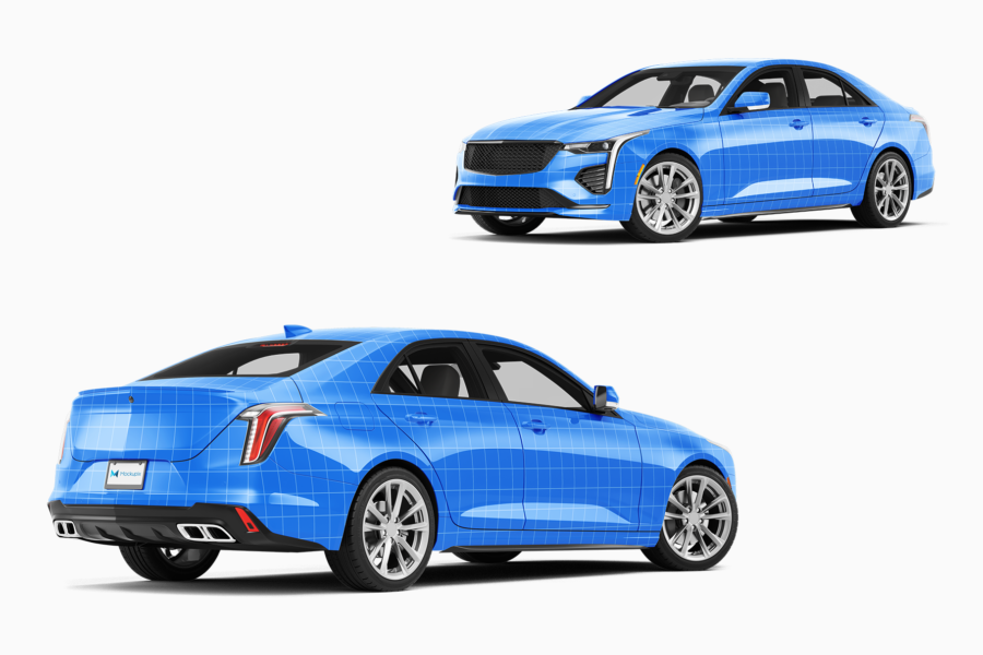 cadillac ct4v photoshop mockup