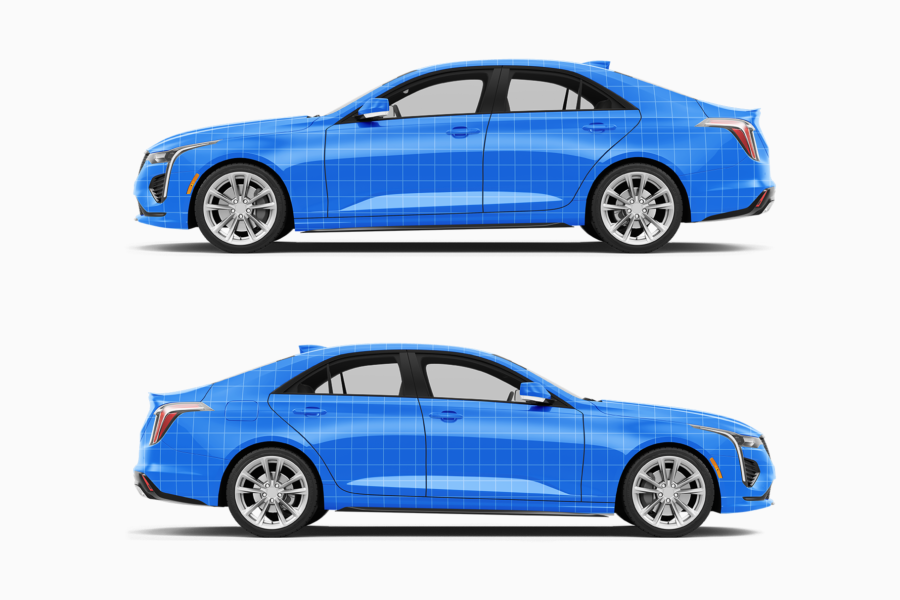 cadillac ct4v photoshop mockup