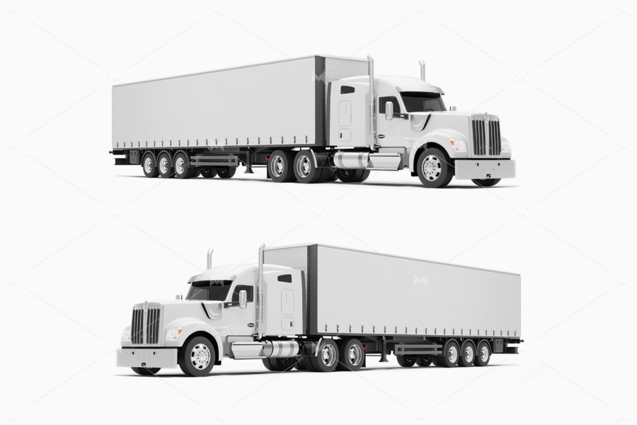 kenworth w990 mockup