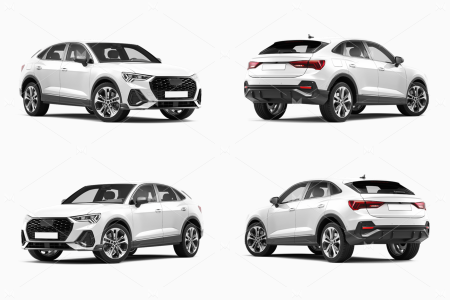 audi q3 suv mockup