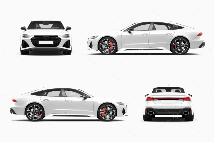 audi rs7 mockup