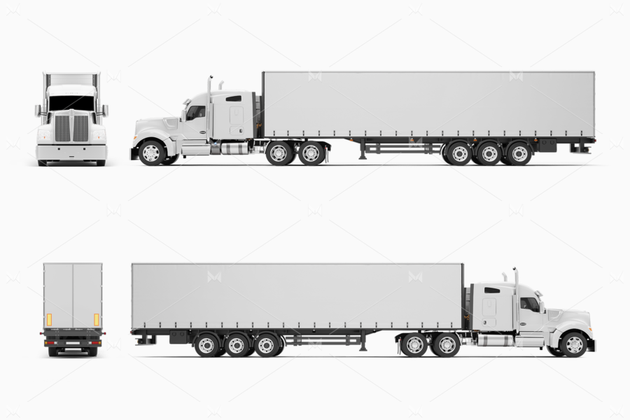 kenworth w990 mockup