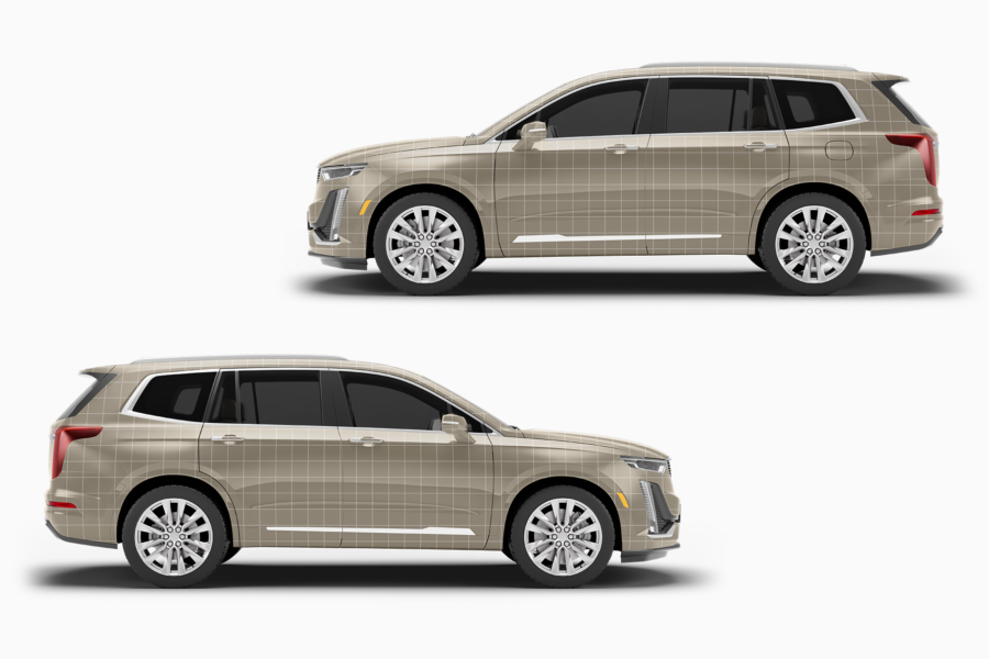 cadillac xt6 suv mockup