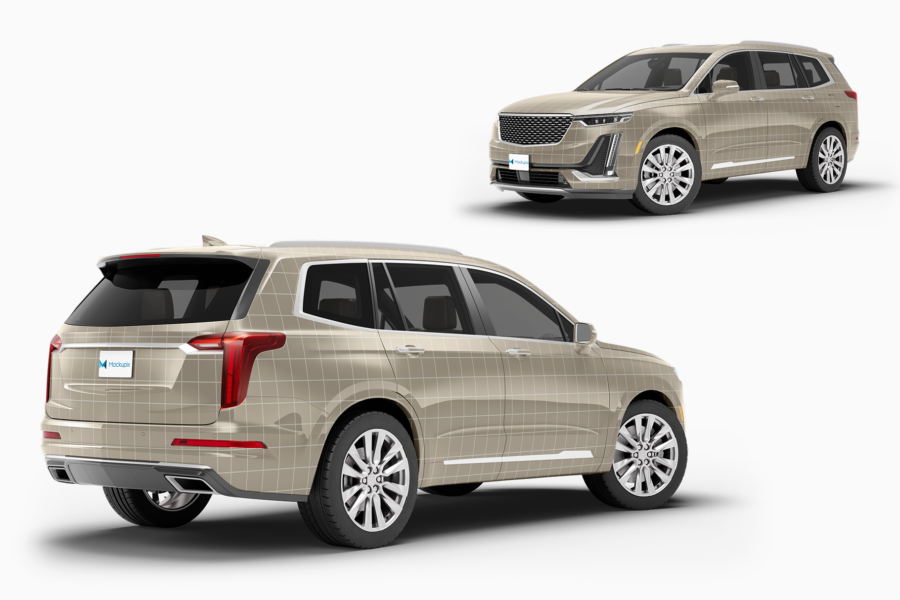 cadillac xt6 suv mockup