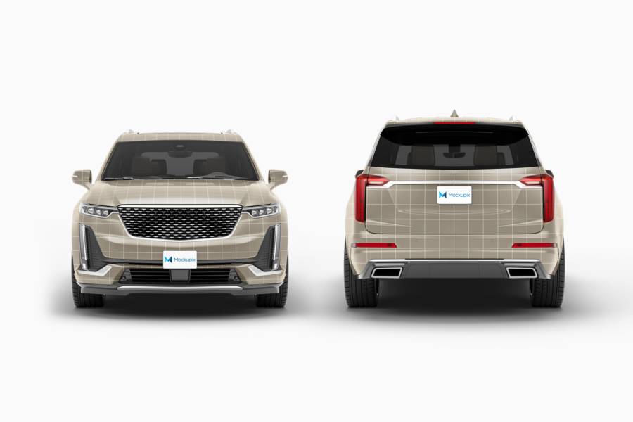 cadillac xt6 suv mockup