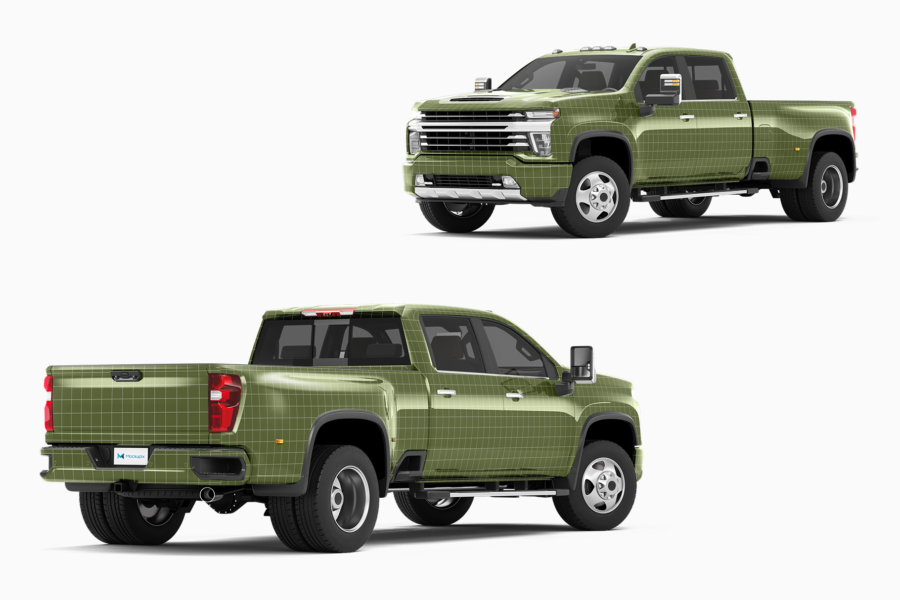 chevrolet silverado adobe photoshop mockup