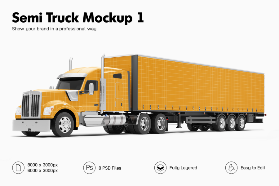 kenworth w990 mockup