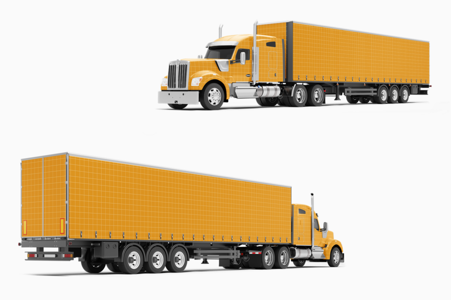 kenworth w990 mockup