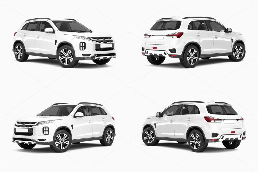 mitsubishi asx suv mockup