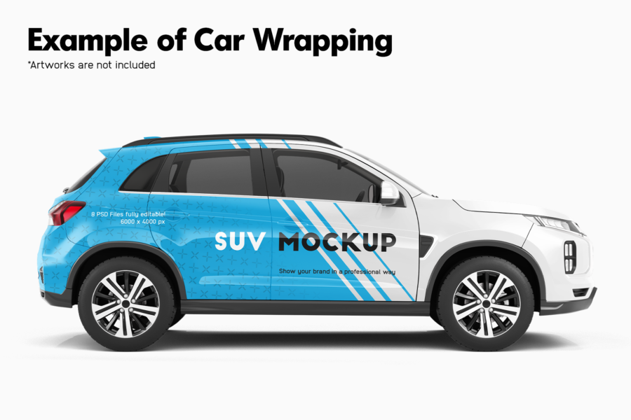 mitsubishi asx suv mockup