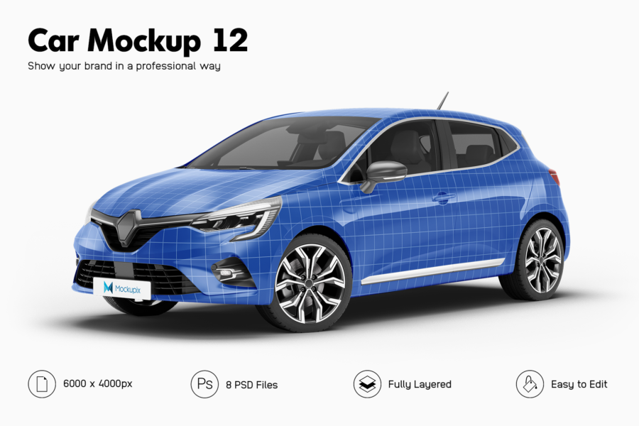 renault clio mockup