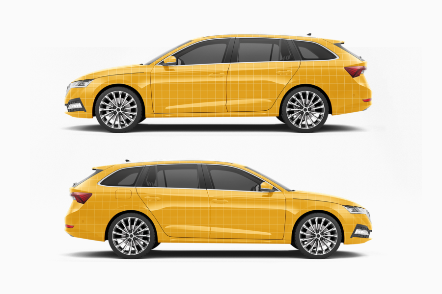 skoda octavia adobe photoshop mockup