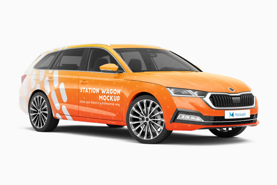 skoda octavia adobe photoshop mockup