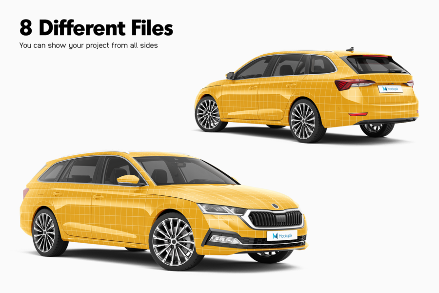 skoda octavia adobe photoshop mockup