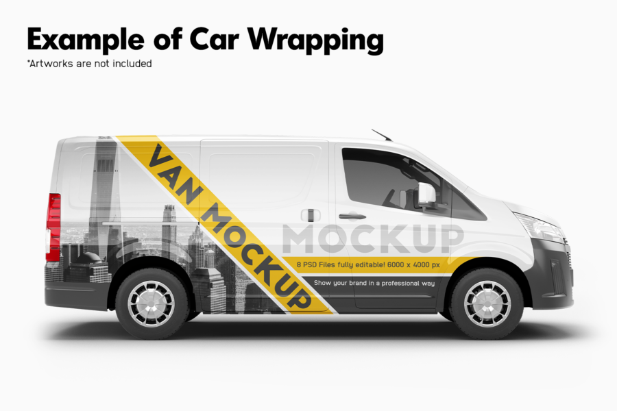 toyota hiace van mockup