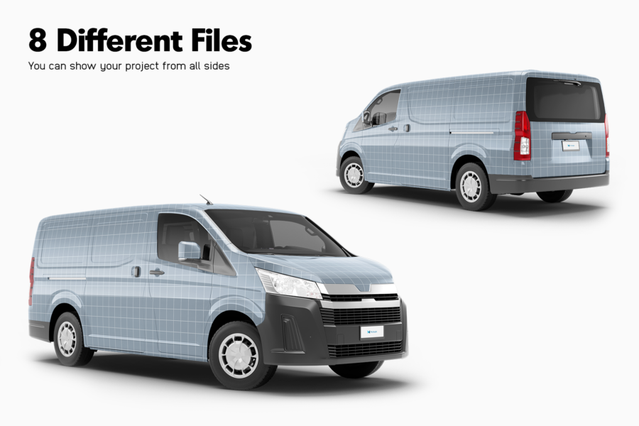 toyota hiace van mockup