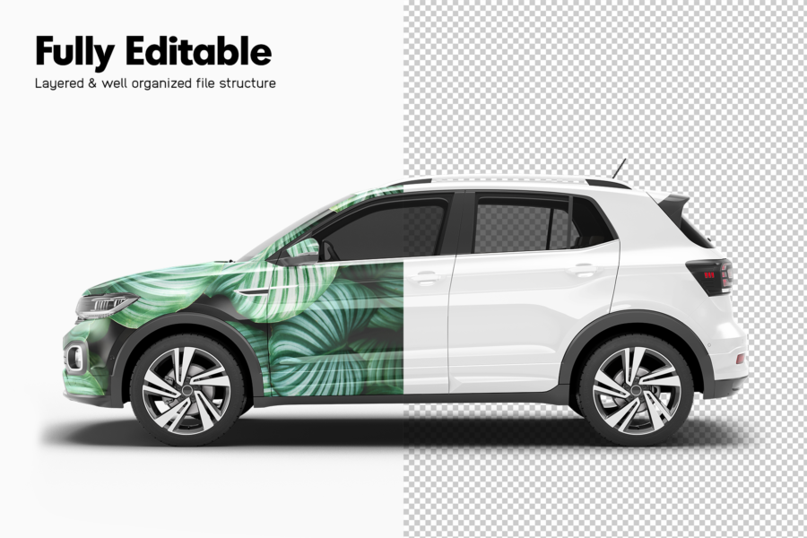 volkswagen t-cross mockup