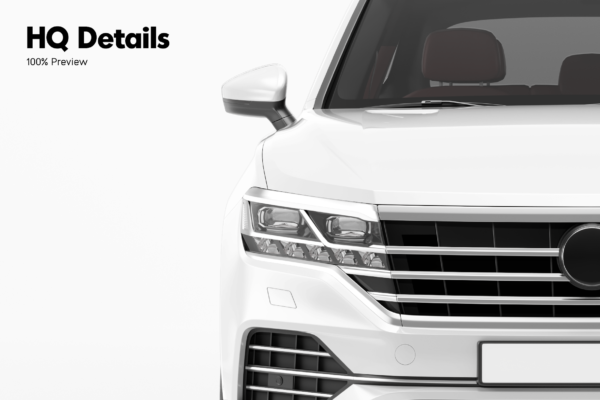 volkswagen touareg suv mockup