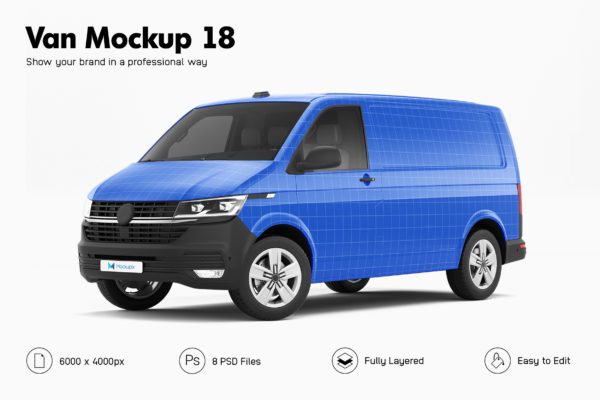 volkswagen transporter mockup