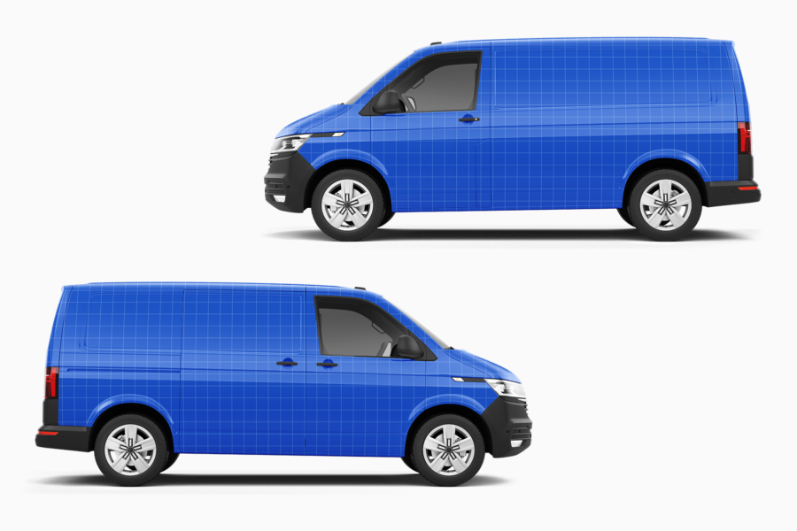 volkswagen transporter mockup