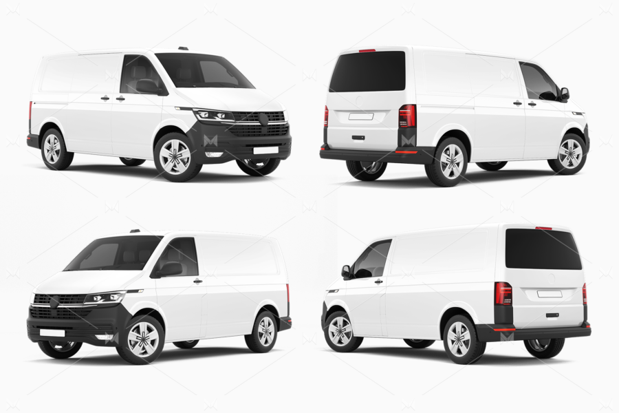 volkswagen transporter mockup