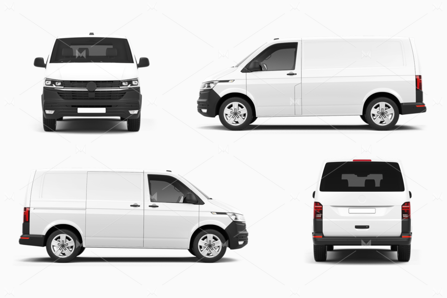 volkswagen transporter mockup