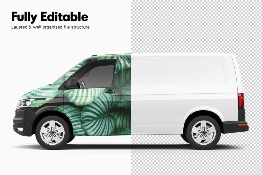 volkswagen transporter mockup