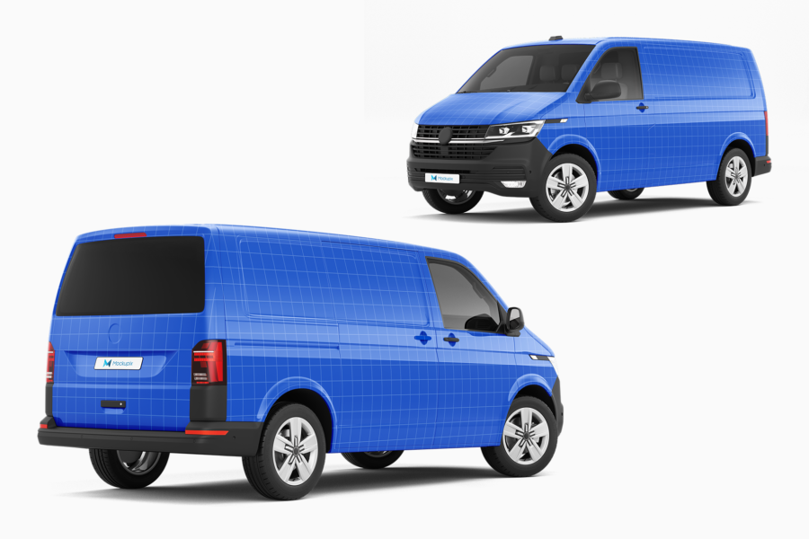 volkswagen transporter mockup