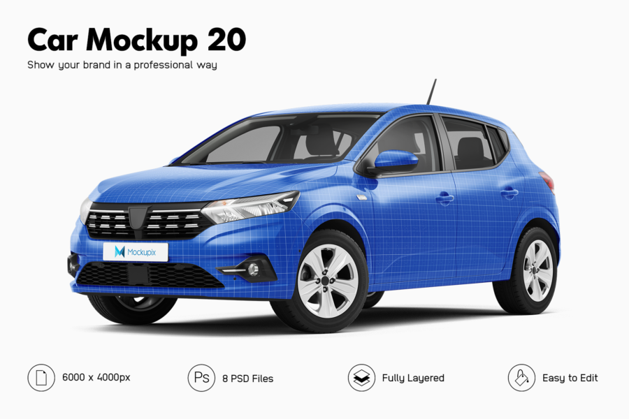 dacia sandero mockup