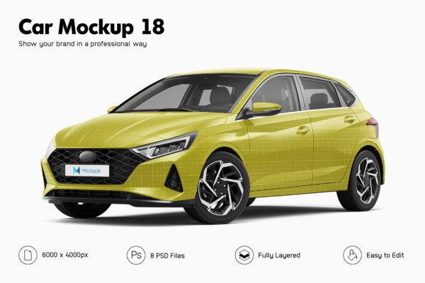 hyundai i20 mockup