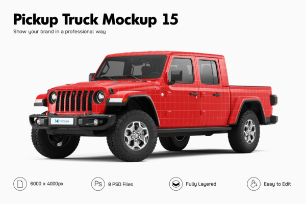 jeep gladiator mockup