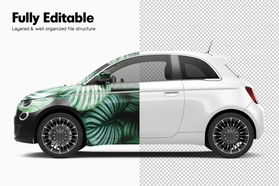 fiat 500 laprima mockup