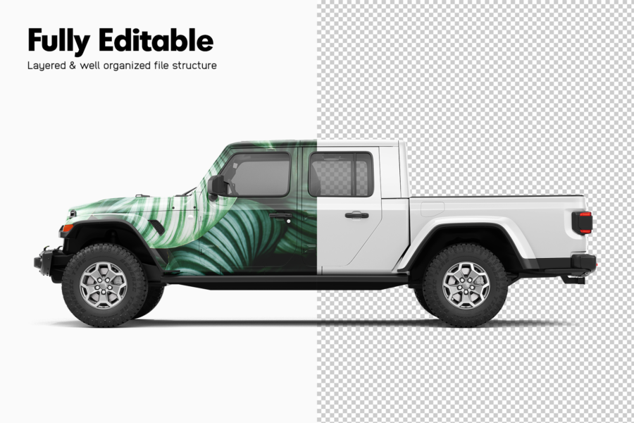 jeep gladiator mockup