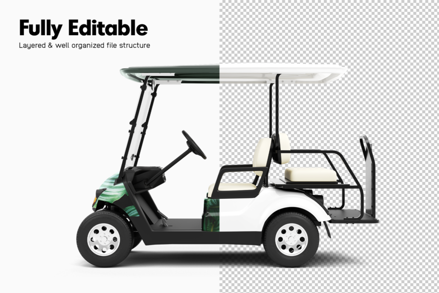 yamaha golf cart mockup