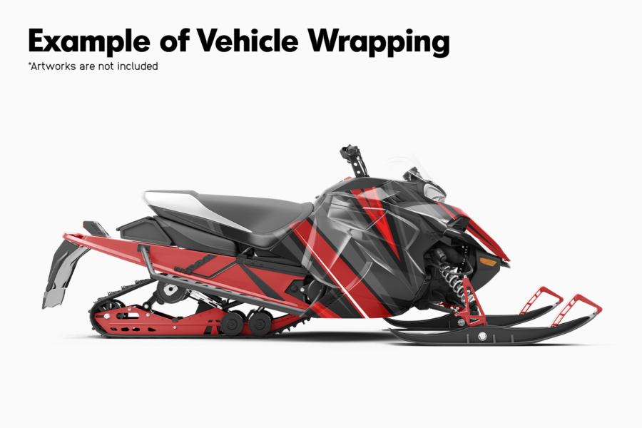 yamaha sidewinder snowmobile mockup