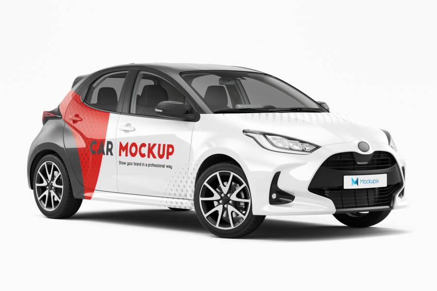 toyota yaris mockup