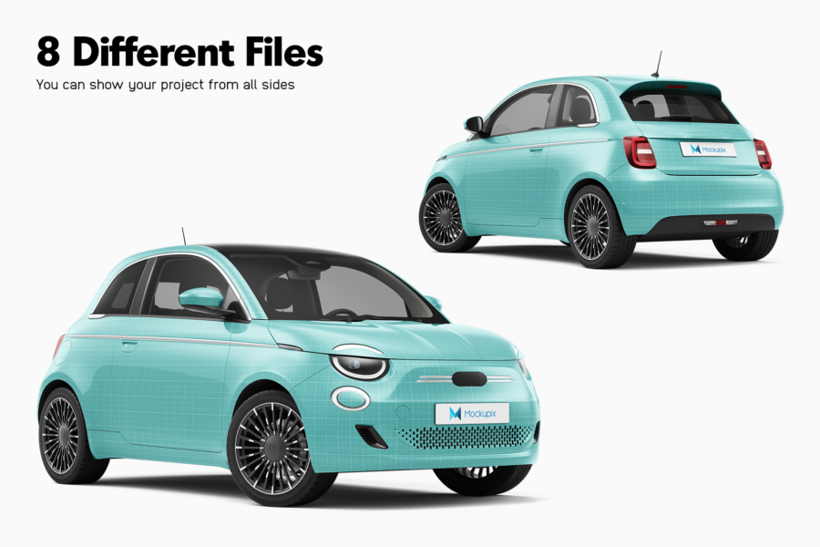 fiat 500 laprima mockup