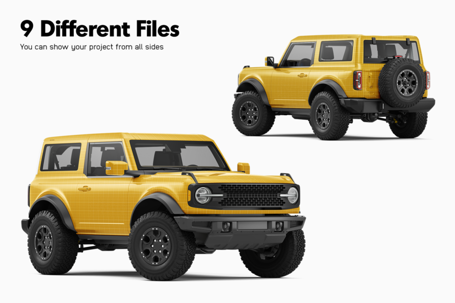 ford bronco mockup