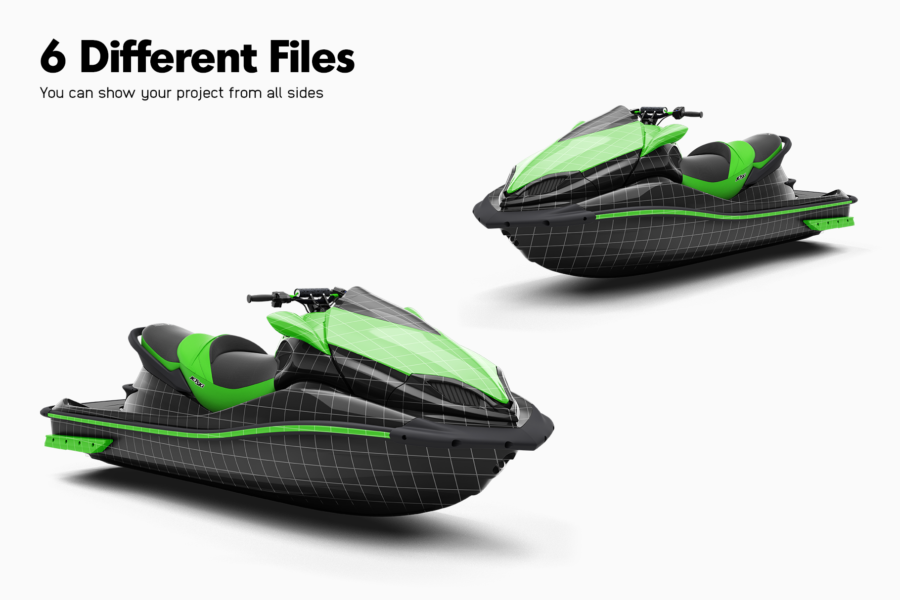 kawasaki jet ski mockup