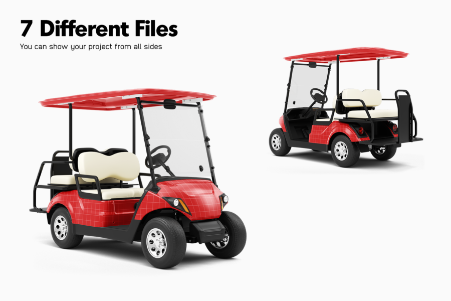 yamaha golf cart mockup