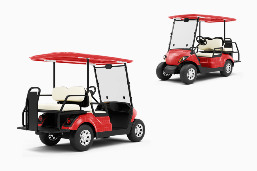 yamaha golf cart mockup