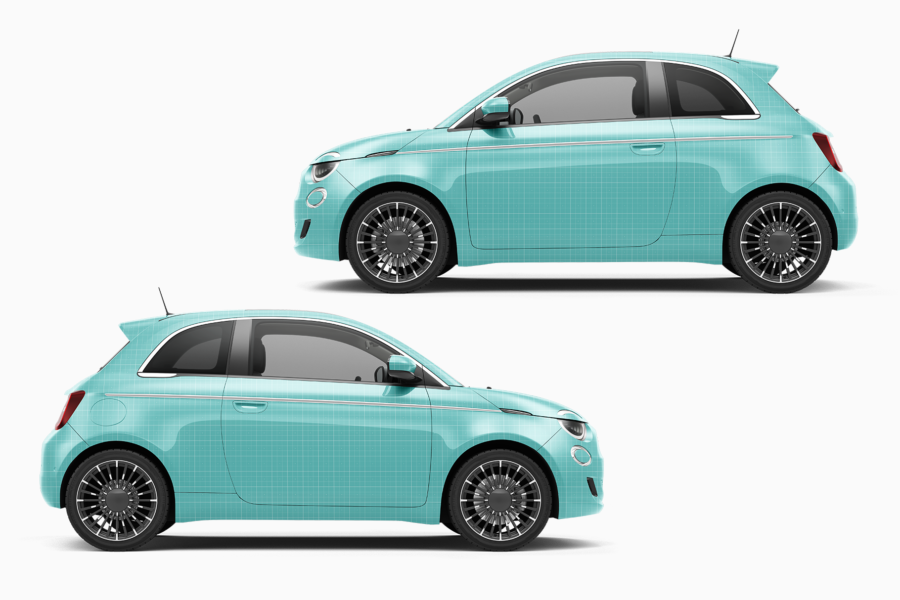 fiat 500 laprima mockup