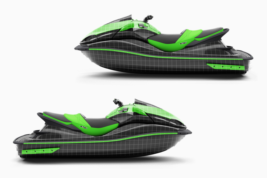 kawasaki jet ski mockup