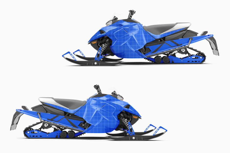 yamaha sidewinder snowmobile mockup