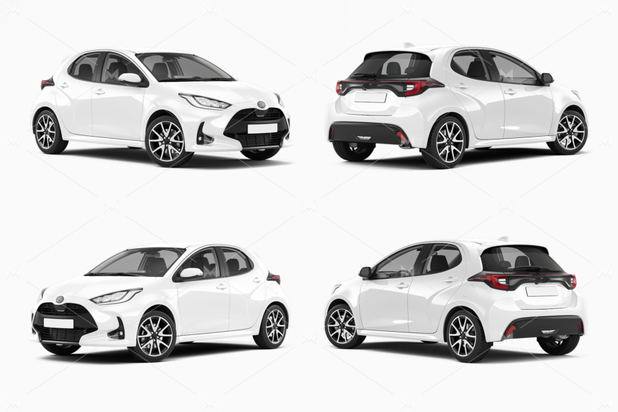 toyota yaris mockup