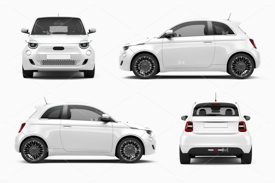 fiat 500 laprima mockup