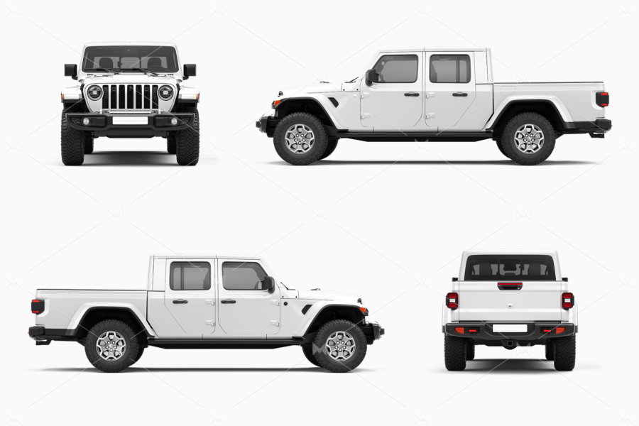 jeep gladiator mockup