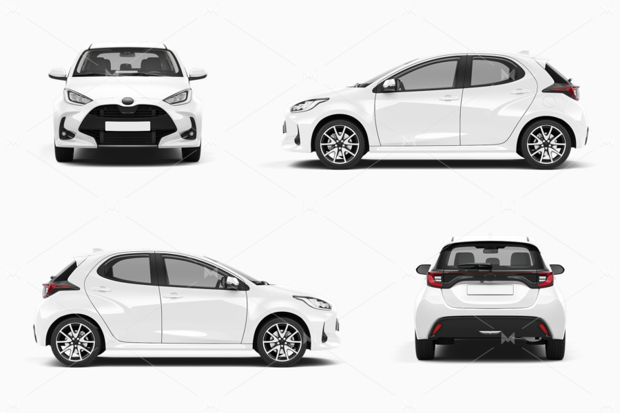 toyota yaris mockup